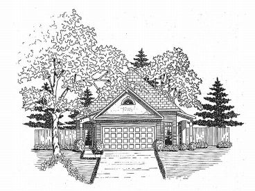 Narrow Lot House Plan, 019H-0029