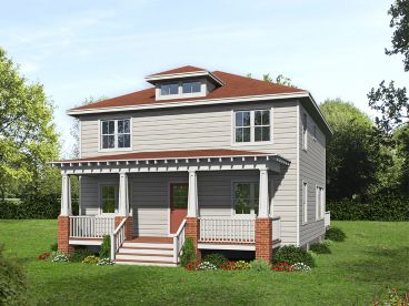 Narrow Lot House Plan, 068H-0044