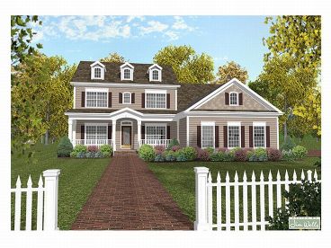 Colonial Home Plan, 007H-0071