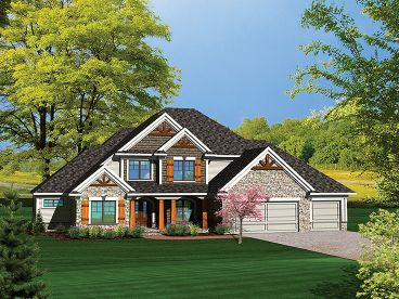 Two-Story House Plan, 020H-0286