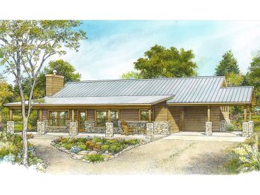 Country Ranch House Plan, 008H-0074