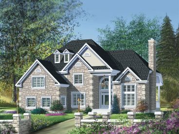 Two-Story House Plan, 072H-0130