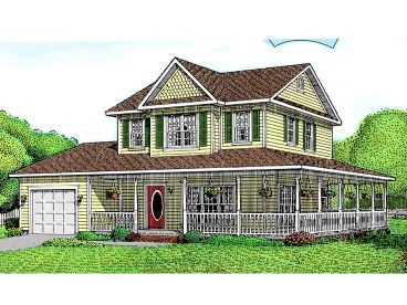 Country Victorian House, 044H-0003