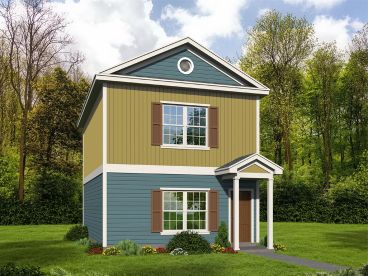 Small Two-Story House Plan, 062H-0148