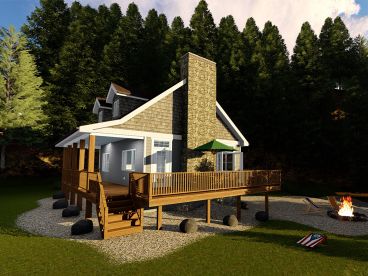 Cabin House Plan, 050H-0144
