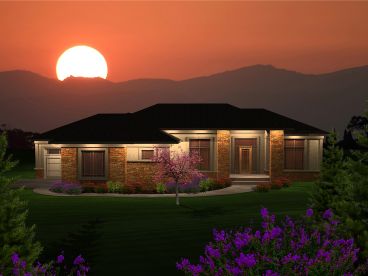 Ranch Home Design, 020H-0317
