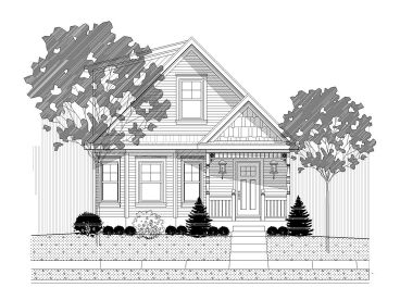 Narrow Home Design, 062H-0035