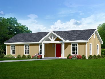 Small Ranch House Plan, 062H-0361