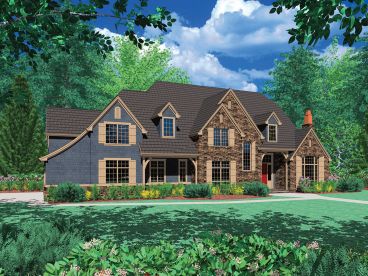 Two-Story House Plan, 034H-0361
