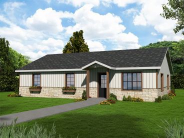Small Ranch House Plan, 012H-0089