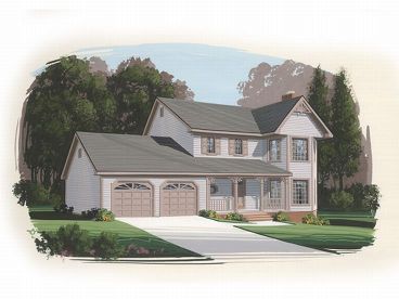 Two-Story House Plan, 007H-0021