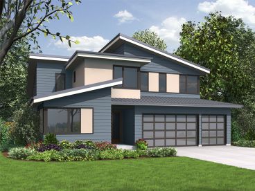 Modern Two-Story House Plan, 034H-0428