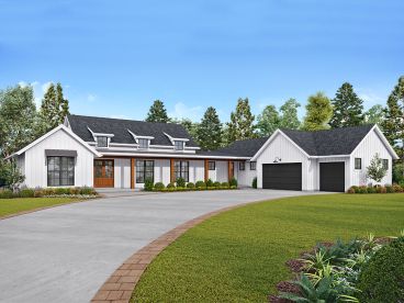 Country Ranch House Plan, 034H-0441