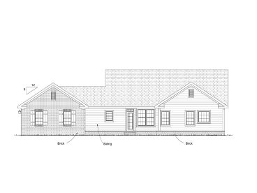 Ranch House  Plans  One  Story  Country Traditional House  