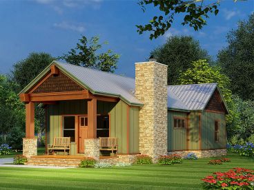 Vacation Cabin Plan, 074H-0174