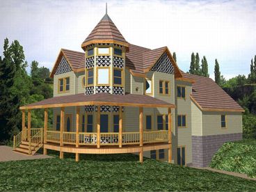 Victorian Home Plan, 012H-0029