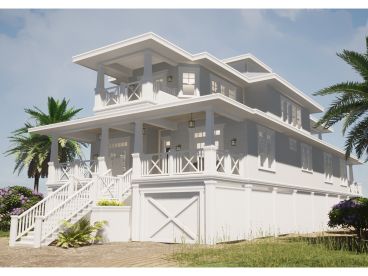 Coastal House Plan, 052H-0166