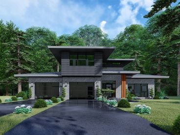 Modern House Plan, 075H-0026