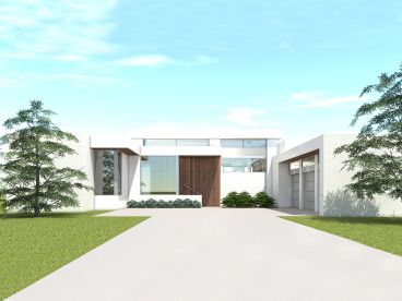 Modern Ranch House Plan, 052H-0112