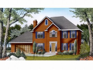 Colonial House Plan, 026H-0003