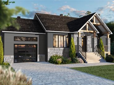 Craftsman House Plan, 027H-0525
