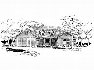 Traditional House Plan, 036H-0001