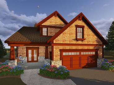 Craftsman House Plan, Front, 020H-0455