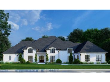 Luxury Ranch House Plan, 074H-0217