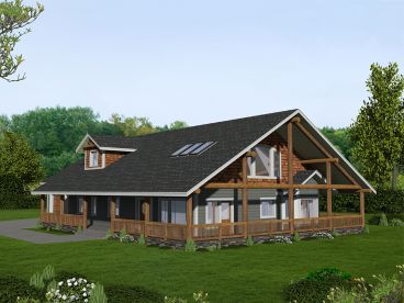 Rustic Two-Story House Plan, 012H-0282