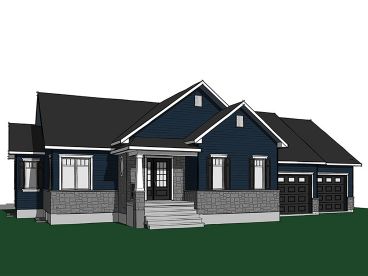 Small Ranch Home Plan, 027H-0417