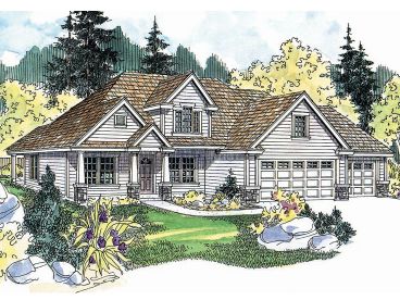 Two-Story House Plan, 051H-0108