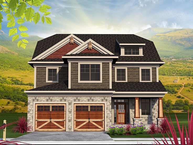 Craftsman House Plan, 020H-0369