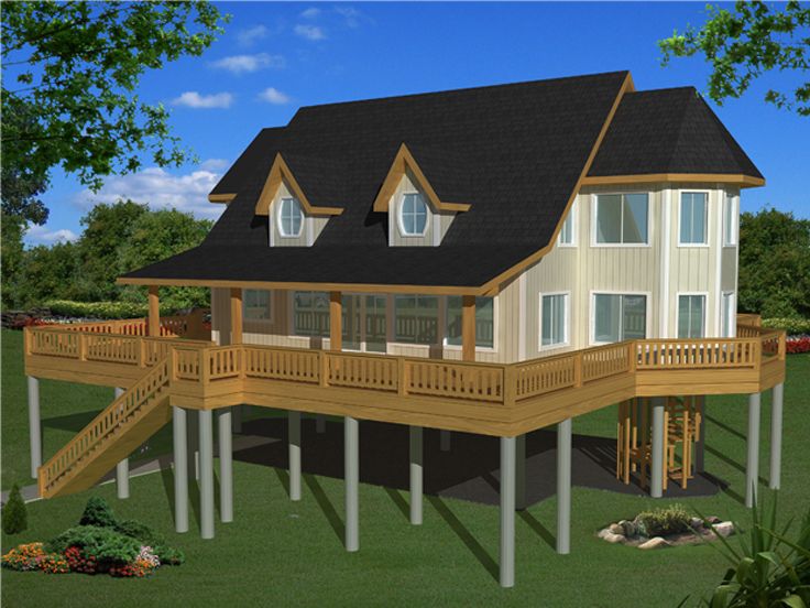 Coastal House Plan, 012H-0175