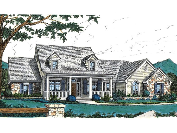 Country House Plan, 002H-0013