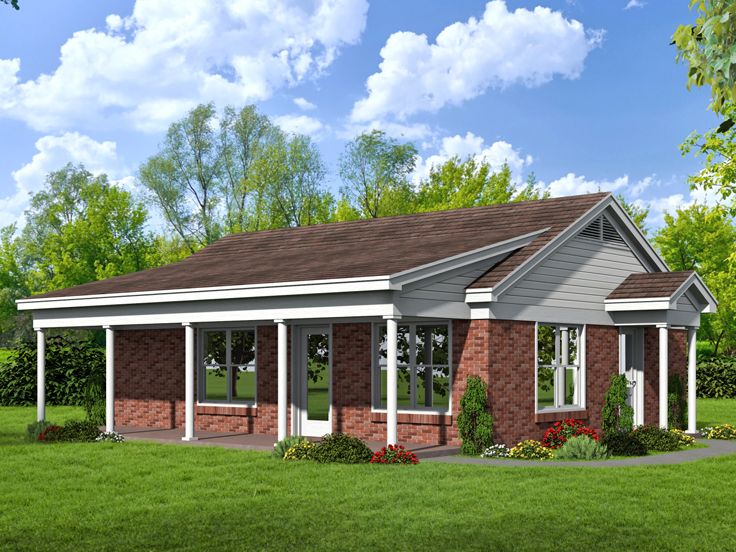 Cottage House Plan, 062H-0104