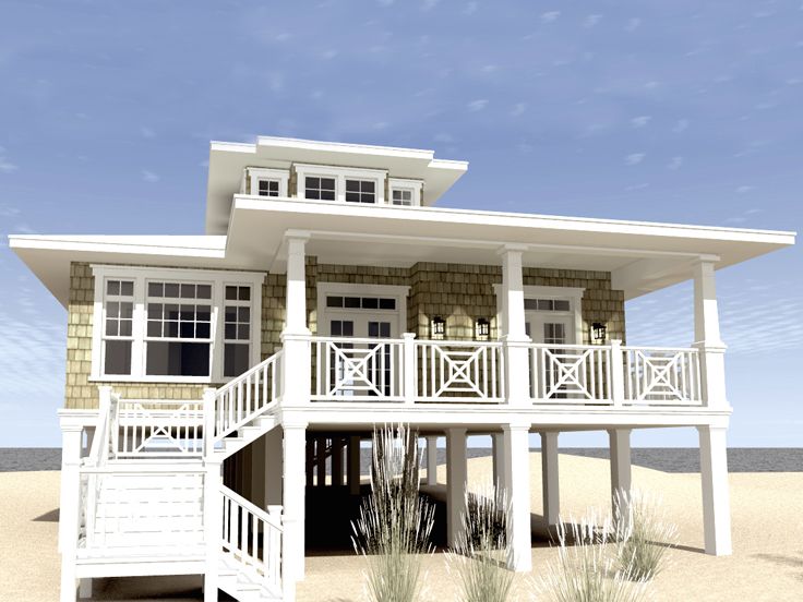 Plan 052h 0084 The House, Coastal Living House Plans On Pilings