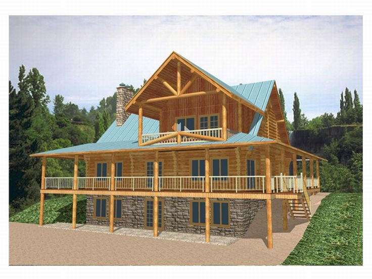 Log House Design, 012L-0010
