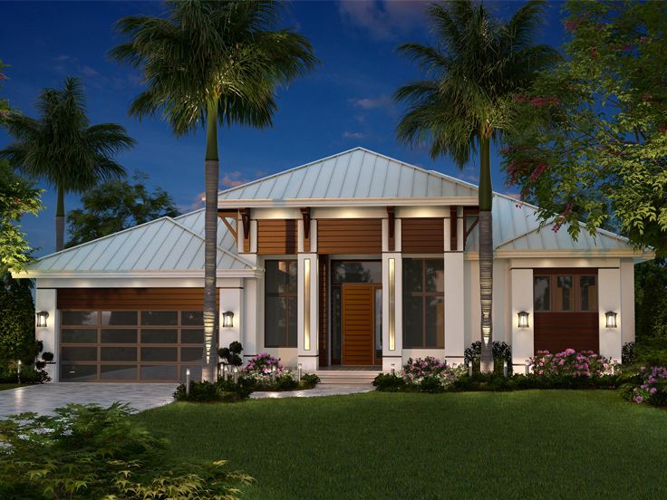 Modern Coastal House Plan, 037H-0236