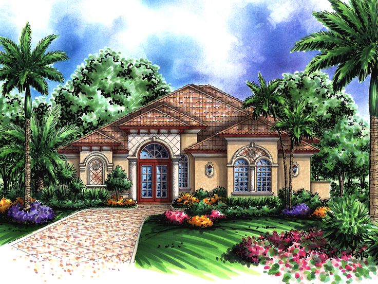 Floridian Home Design, 040H-0049