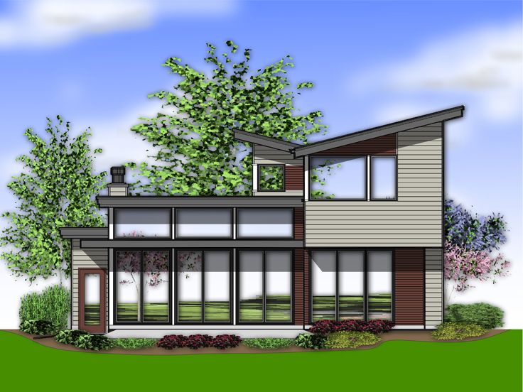 Modern Two-Story Home Plan, 034H-0420