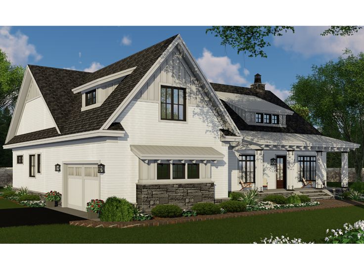 Craftsman House Plan, 023H-0211