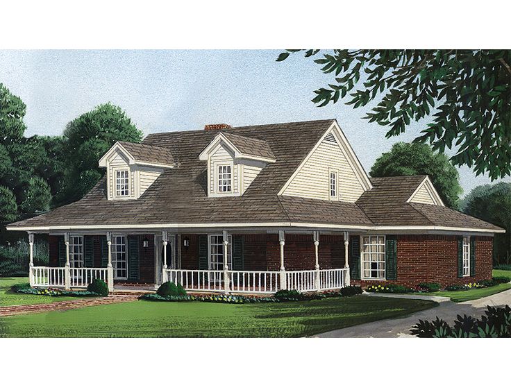 Country House Plan, 054H-0105