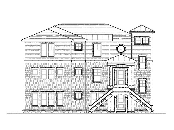 Coastal House Plan, 058H-0111