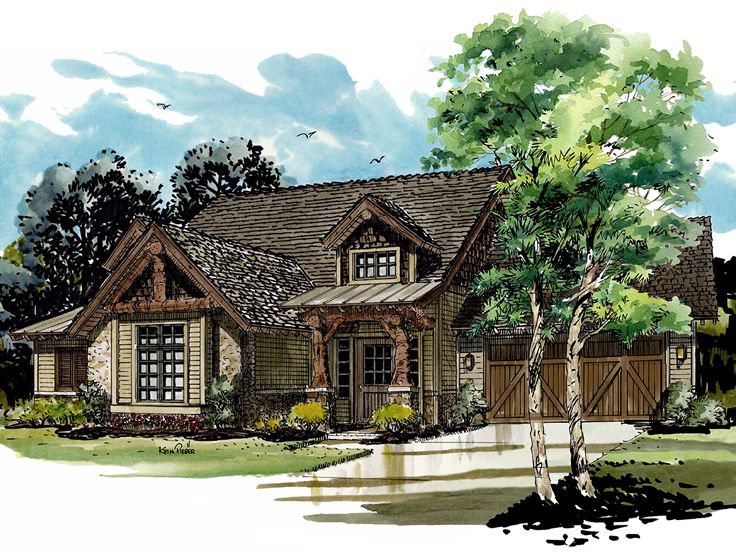 Two-Story Mountain Home Plan, 066H-0026