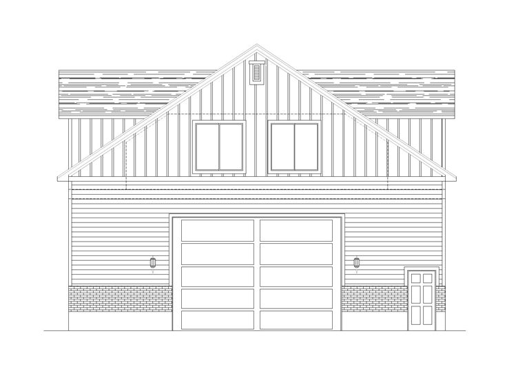 Garage Apartment Plan, 089G-0011