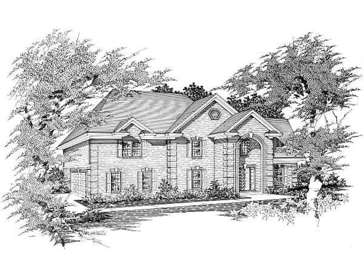 Traditional House Design, 061H-0110