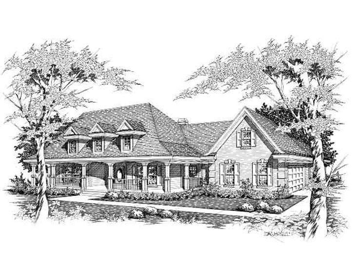 Country Ranch Home, 061H-0071