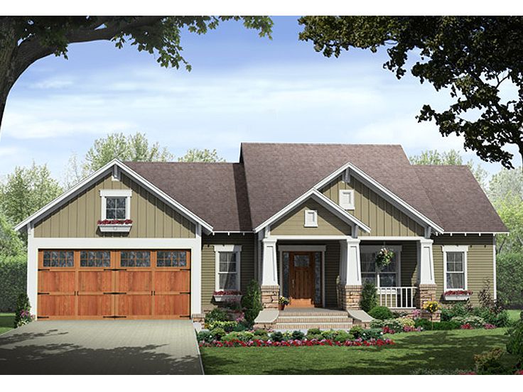 Small Craftsman Home, 001H-0206