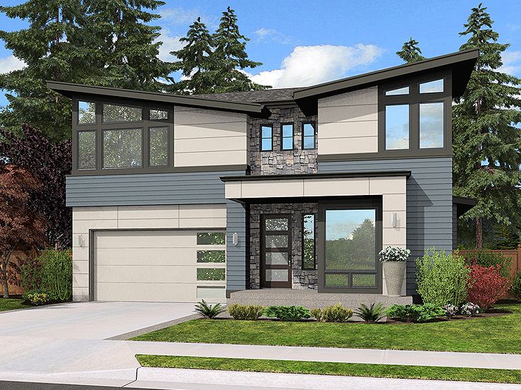 Modern Two-Story Home, 035H-0120