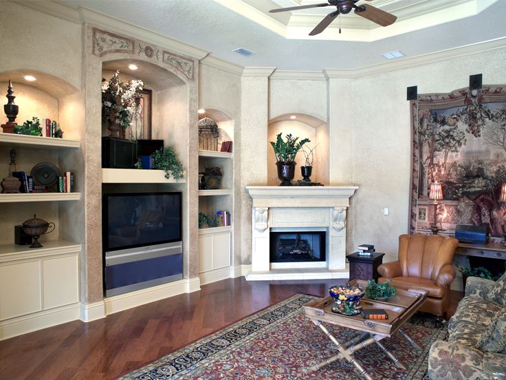 Family Room Fireplace, 040H-0016